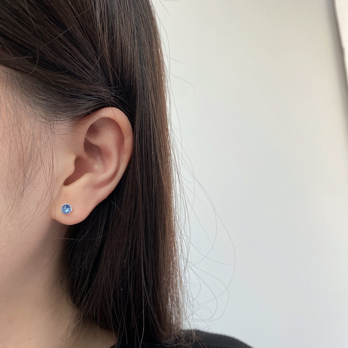 Angela Jewelry]Sparkling Colorful Round Shape Earrings