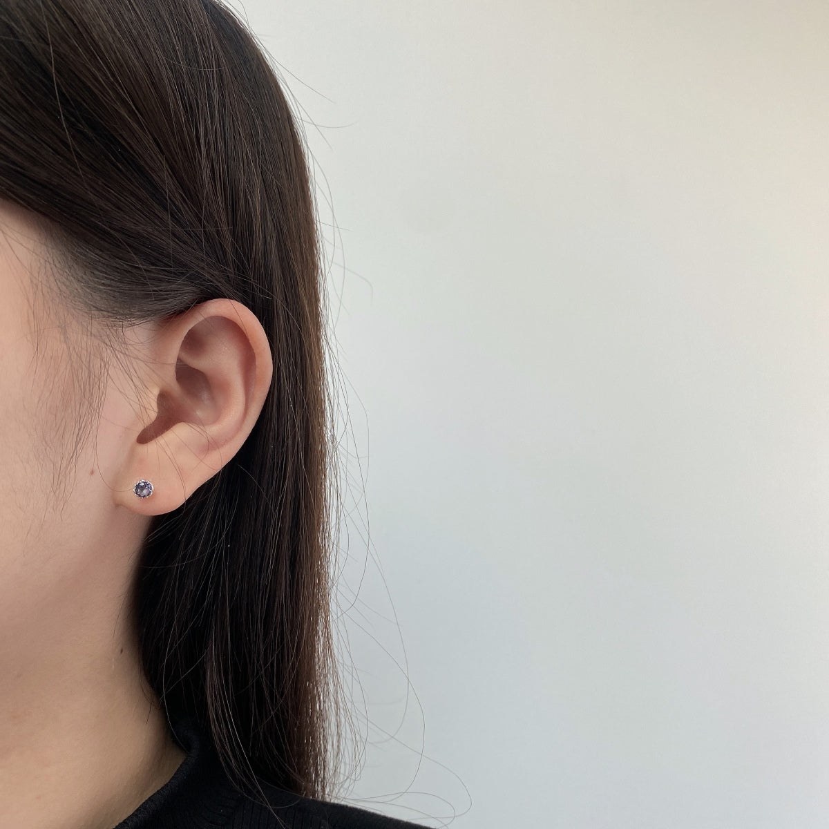 Angela Jewelry]Sparkling Colorful Round Shape Earrings