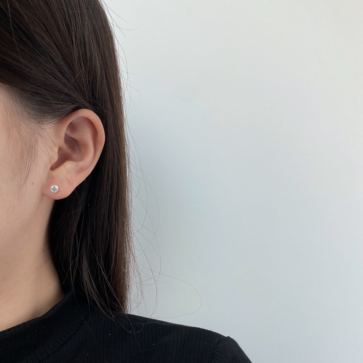 Angela Jewelry]Sparkling Colorful Round Shape Earrings