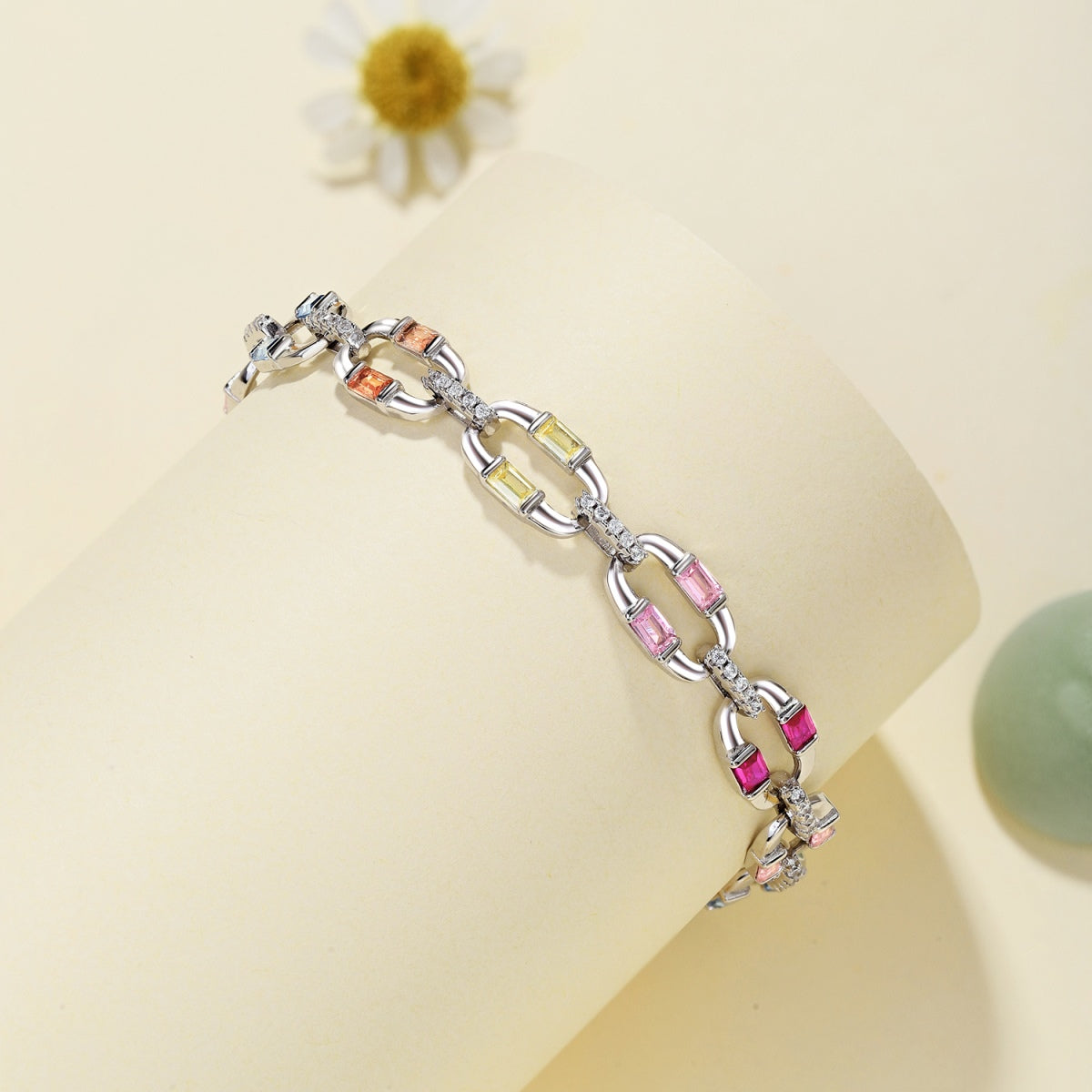 Angela Jewelry]Dazzling Colorful Daily Bracelet