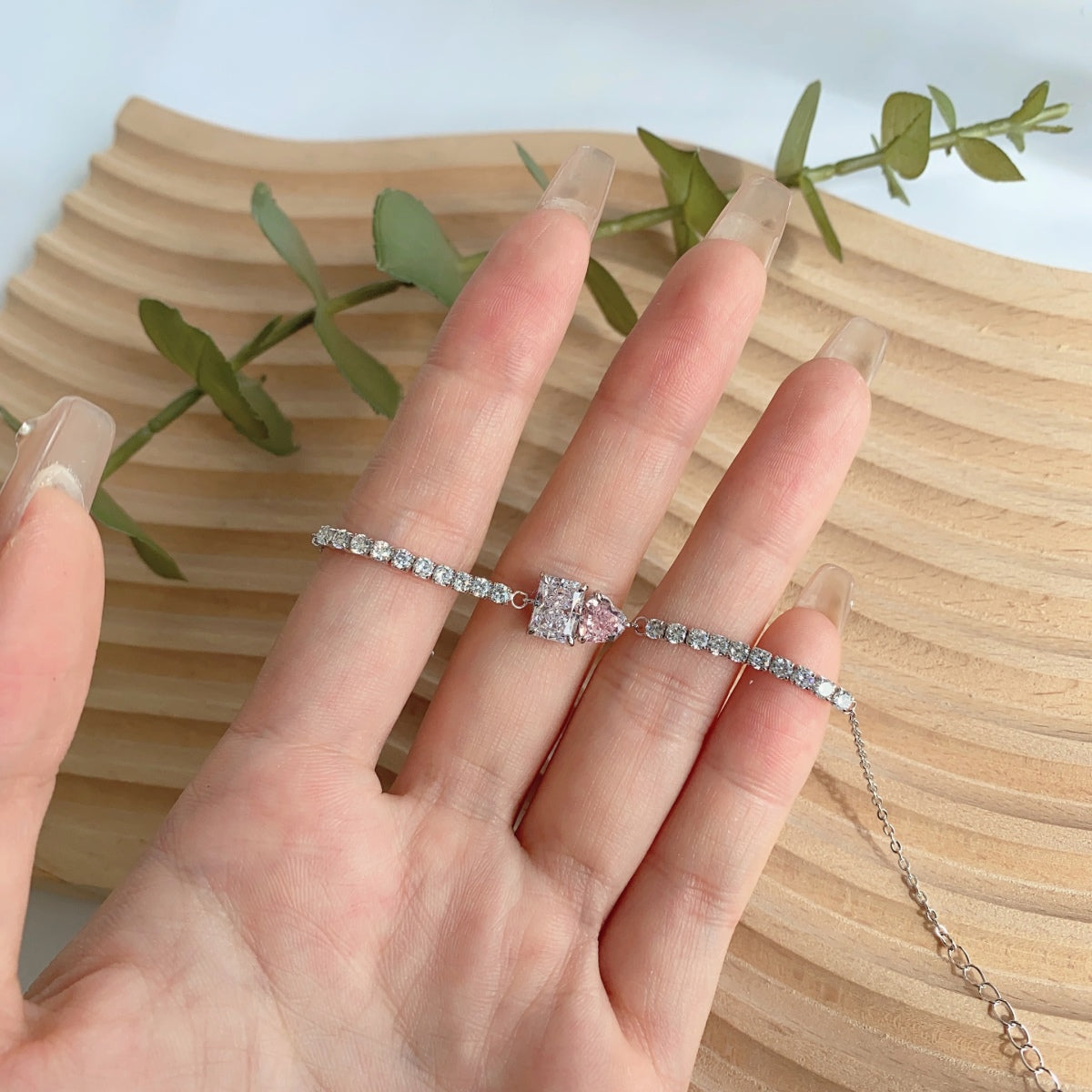 Angela Jewelry]Dazzling Unique Multi Shape Lover Bracelet