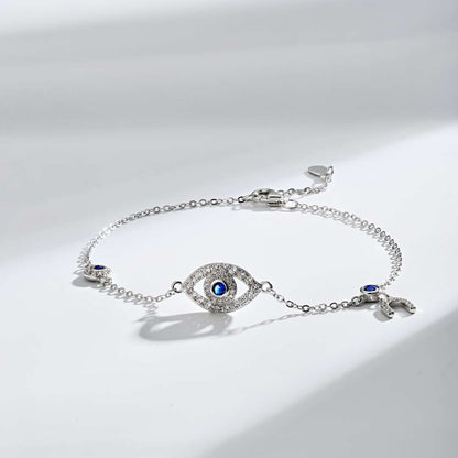 Angela Jewelry]Dainty Eye Shape Necklace