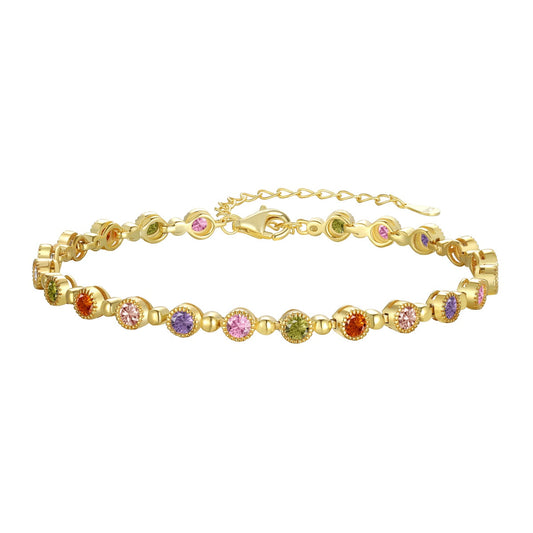 Angela Jewelry]Sparkling Exquisite Round Cut Party Bracelet