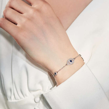 Angela Jewelry]Dainty Eye Shape Necklace