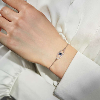 Angela Jewelry]Devil's Eye Hollow Design Bracelet