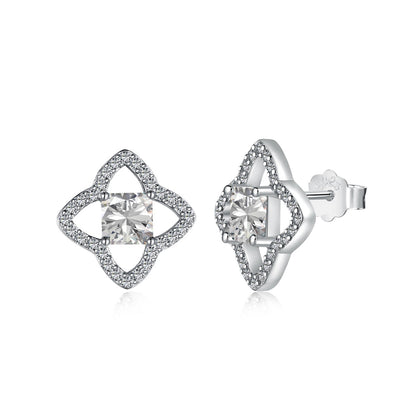Angela Jewelry]Elegant Star Shape Princess Cut Daily Earrings
