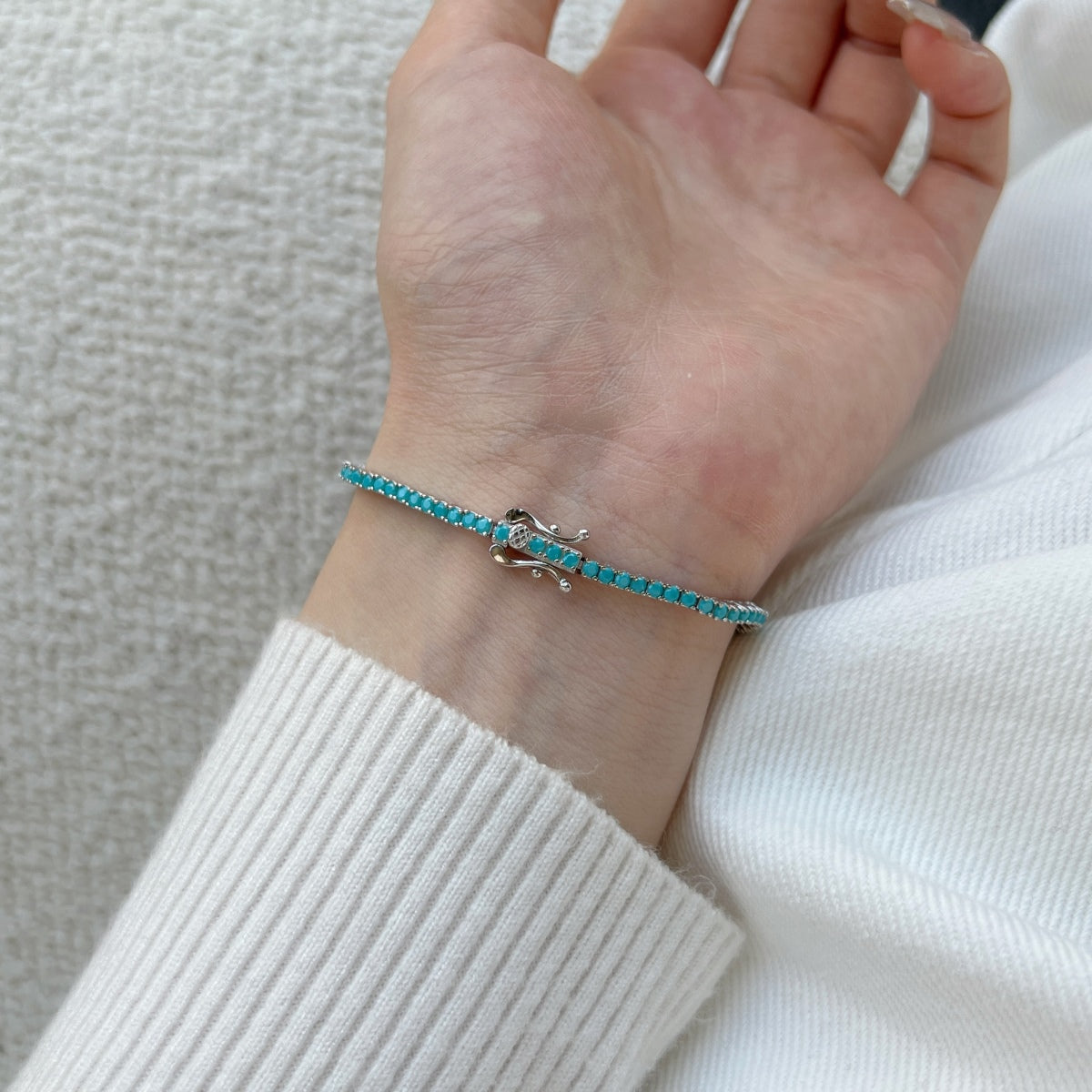 Angela Jewelry]Dazzling Exquisite Round Cut Daily Bracelet