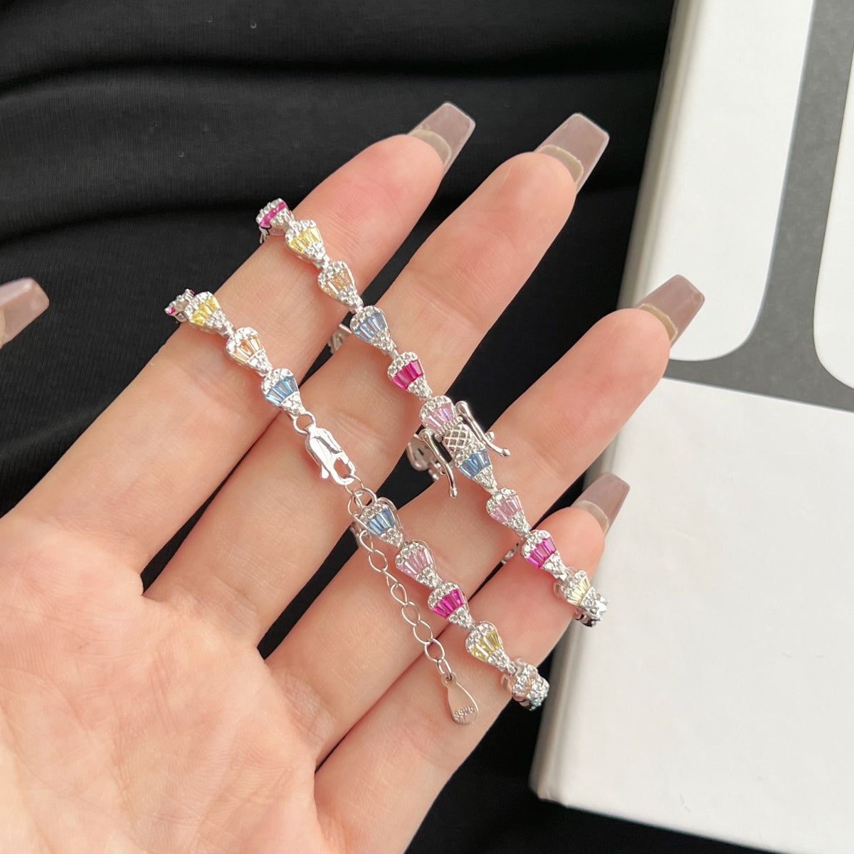 Angela Jewelry]Radiant Water Drop Shape Daily Bracelet