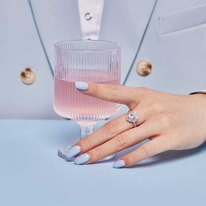 Angela Jewelry]Delicate Ebullient Heart Shape Wedding Ring