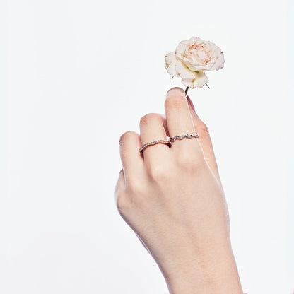 Angela Jewelry]Dainty Colorful Round Cut Party Ring