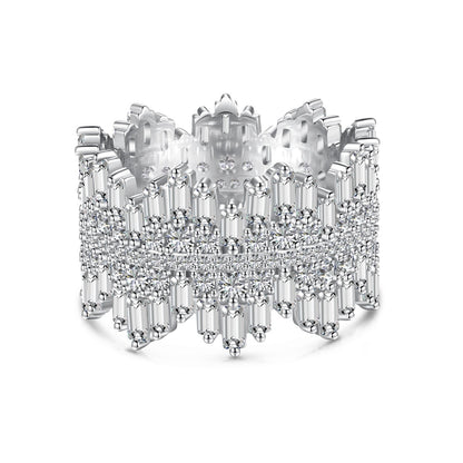 Angela Jewelry]Luxurious Colorful Radiant Cut Daily Ring