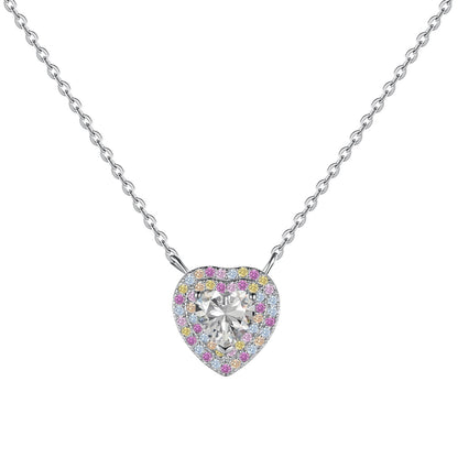 Angela Jewelry]Exquisite Heart Shape Necklace