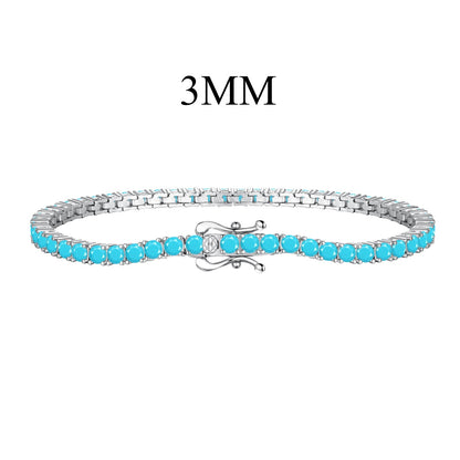 Angela Jewelry]Dainty Charming Round Cut Tennis Bracelet