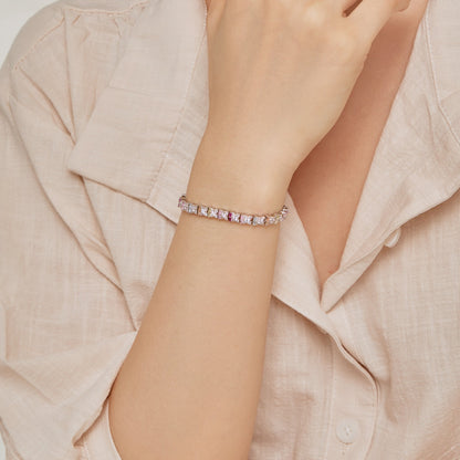 Angela Jewelry]Unique Colorful Flower Shape Daily Bracelet