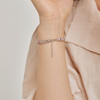 Angela Jewelry]Unique Colorful Flower Shape Daily Bracelet