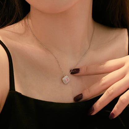 Angela Jewelry]Sparkling Asscher Cut Necklace