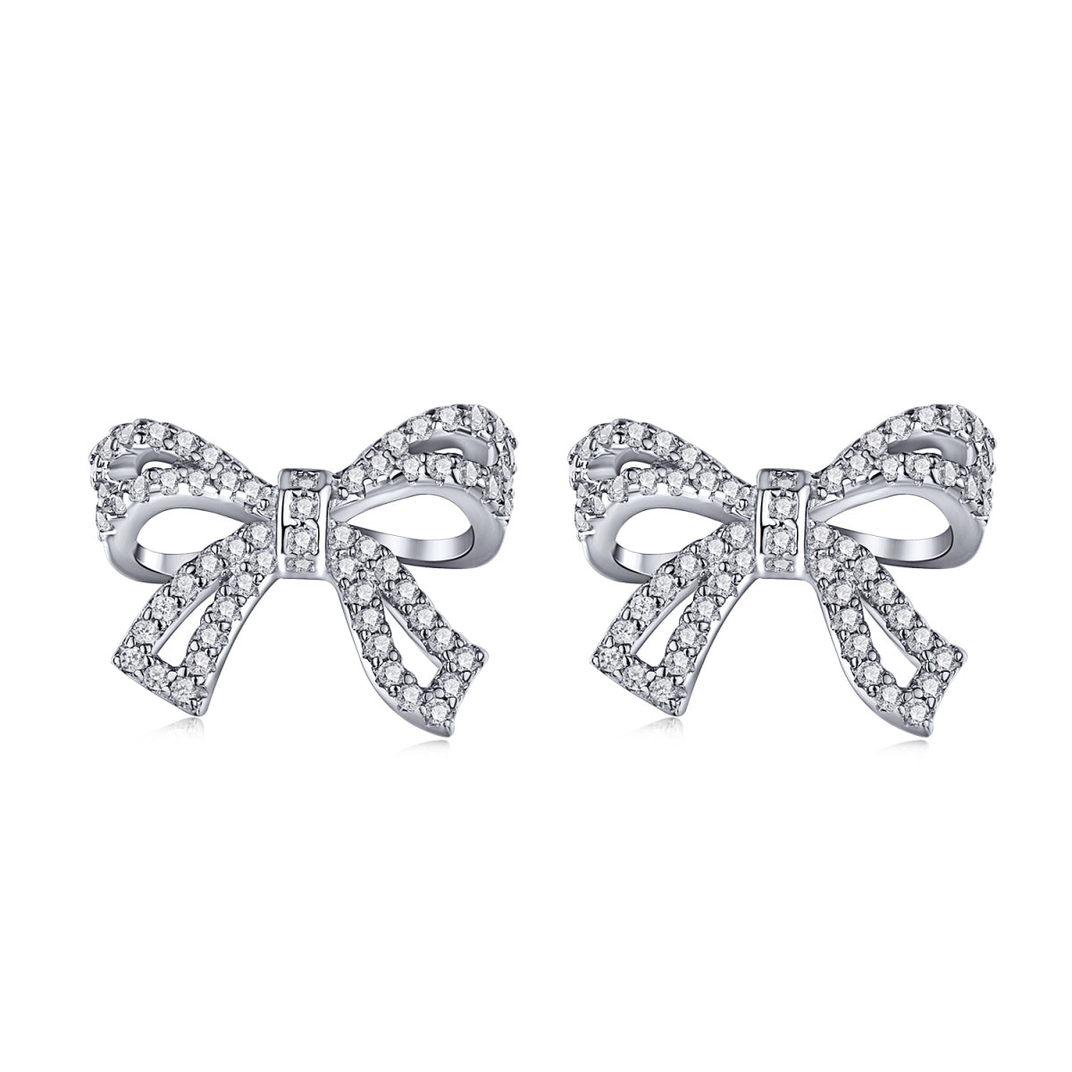 Angela Jewelry]Dainty Bow Shape Earrings