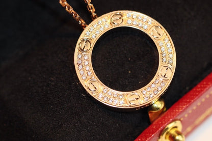 [Angela Jewellery]LOVE NECKLACE ADJUSTABLE ROSE GOLD