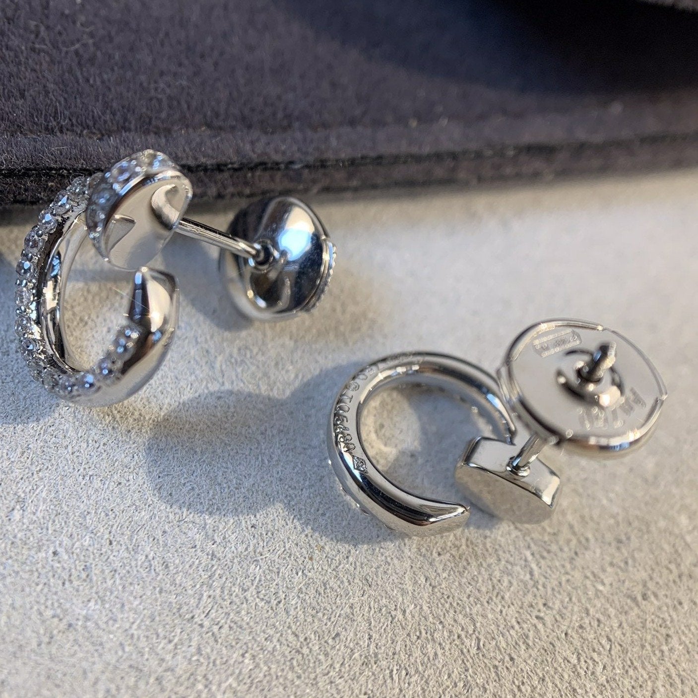 [Angela Jewellery]JUSTE EARRINGS SILVER DIAMONDS