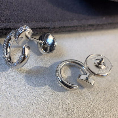 [Angela Jewellery]JUSTE EARRINGS SILVER DIAMONDS
