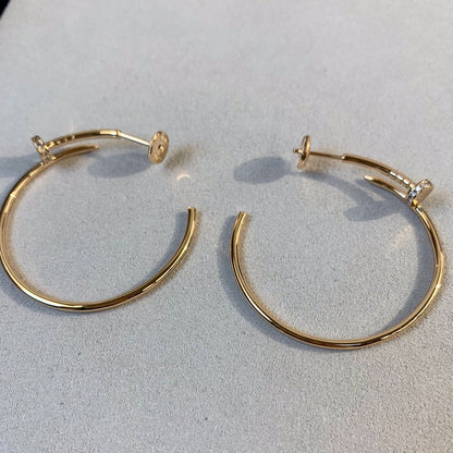 [Angela Jewellery]JUSTE EARRINGS GOLD DIAMONDS 1.8MM