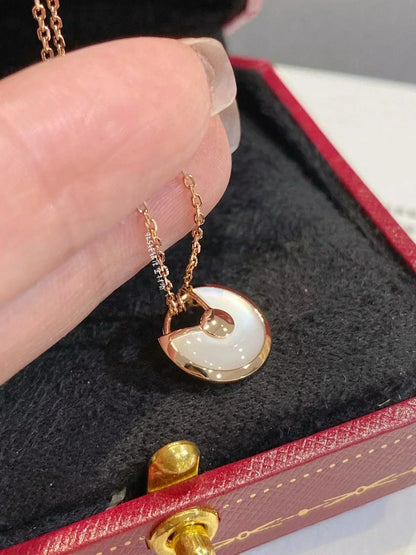 [Angela Jewellery]AMULETTE ROSE GOLD MOP NECKLACE