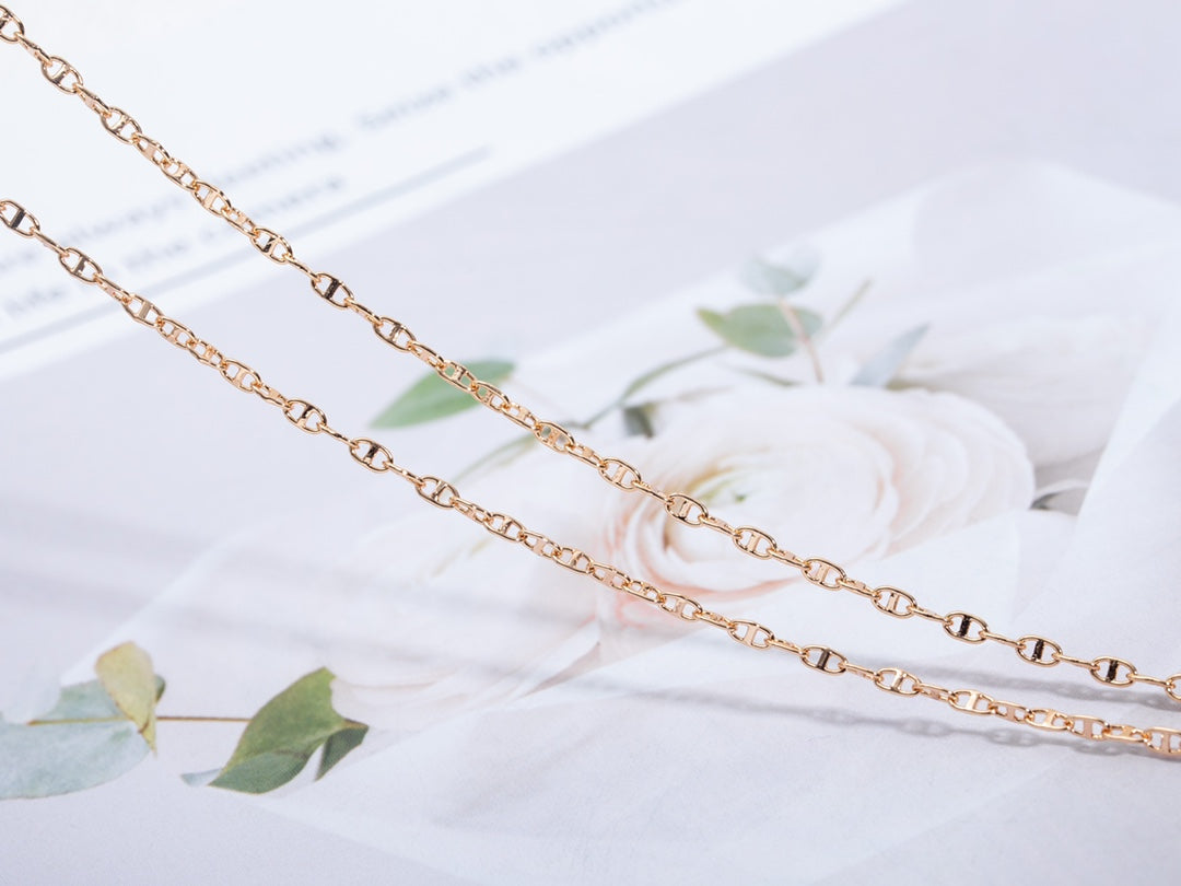 [Angela Jewellery]ECHAPPEE NECKLACE PINK GOLD