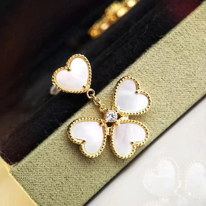 [Angela Jewellery]CLOVER SWEET WHITE MOP EARRINGS