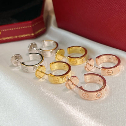 [Angela Jewellery]LOVE EARRINGS 5.7MM 2 DIAMONDS