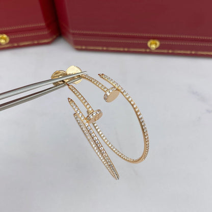 [Angela Jewellery]JUSTE EARRINGS FULL DIAMONDS 1.8MM