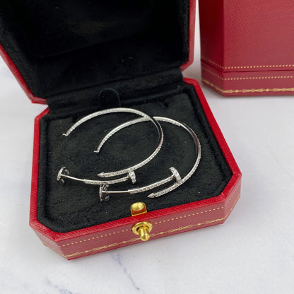 [Angela Jewellery]JUSTE EARRINGS FULL DIAMONDS 1.8MM