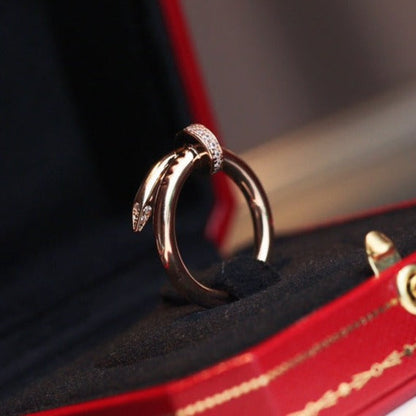 [Angela Jewellery]JUSTE RING 2.65MM PINK GOLD DIAMOND