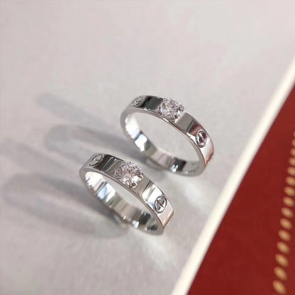 [Angela Jewellery]LOVE RING 3.6MM 1 BIG DIAMOND