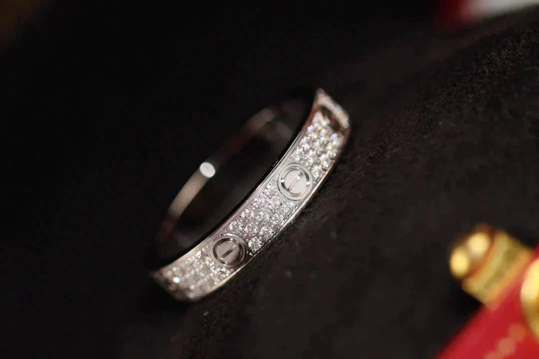 [Angela Jewellery]LOVE RING 3.6MM DIAMOND PAVED