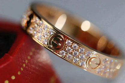 [Angela Jewellery]LOVE RING 3.6MM DIAMOND PAVED