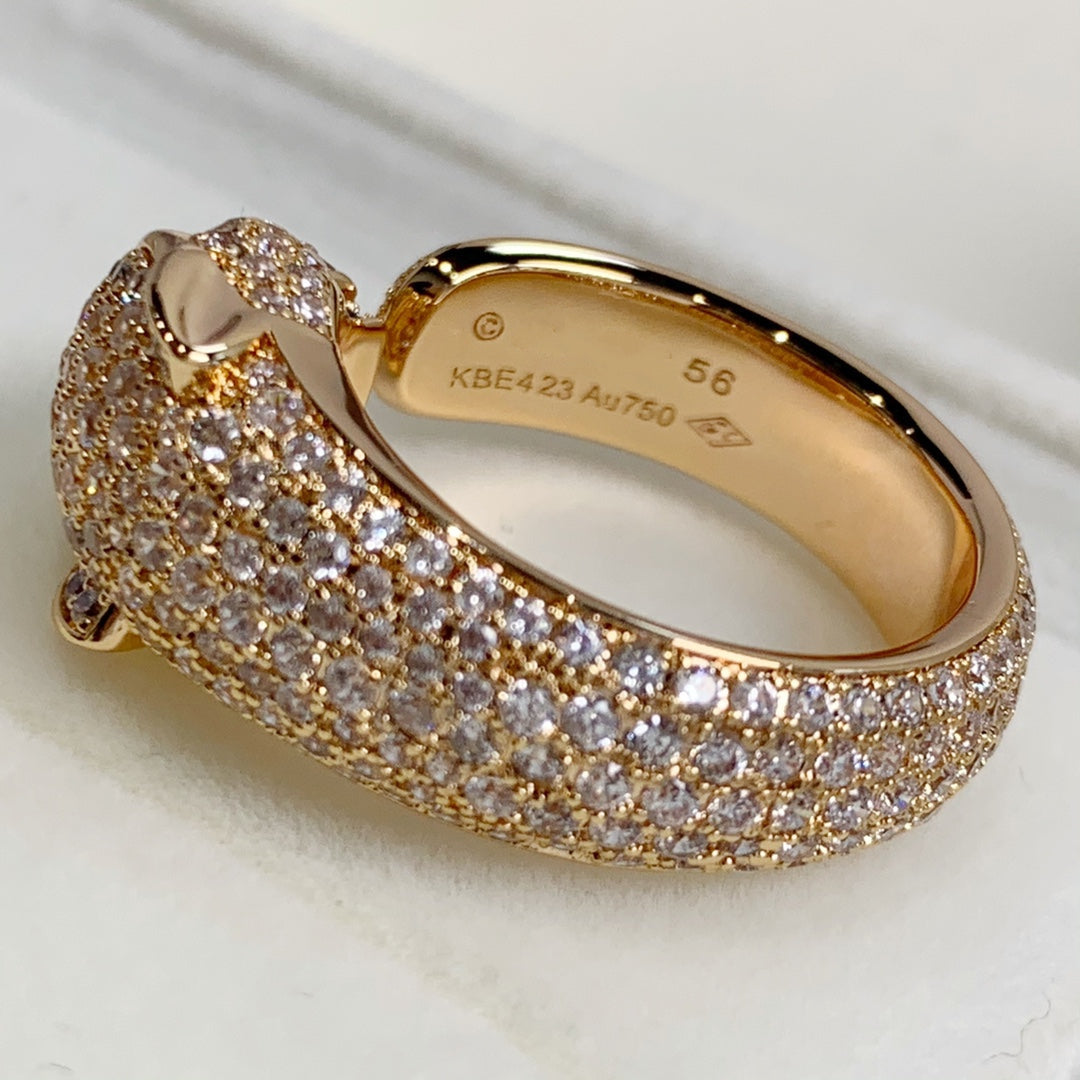 [Angela Jewellery]PANTHERE PINK GOLD DIAMOND RING