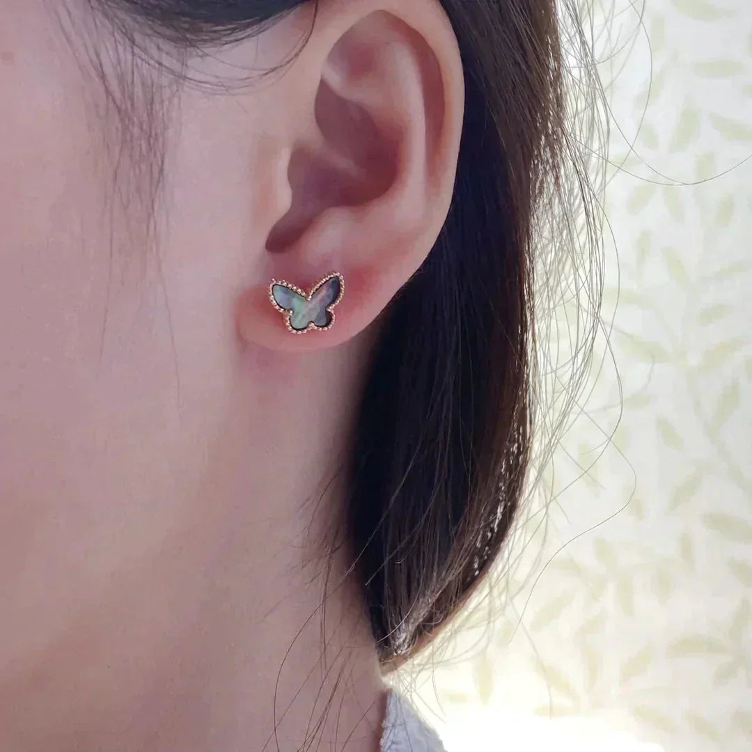 [Angela Jewellery]BUTTERFLY DARK MOP  EARRINGS