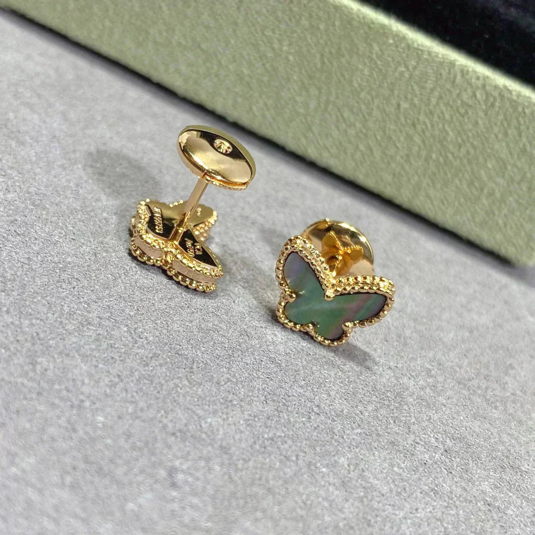 [Angela Jewellery]BUTTERFLY DARK MOP  EARRINGS