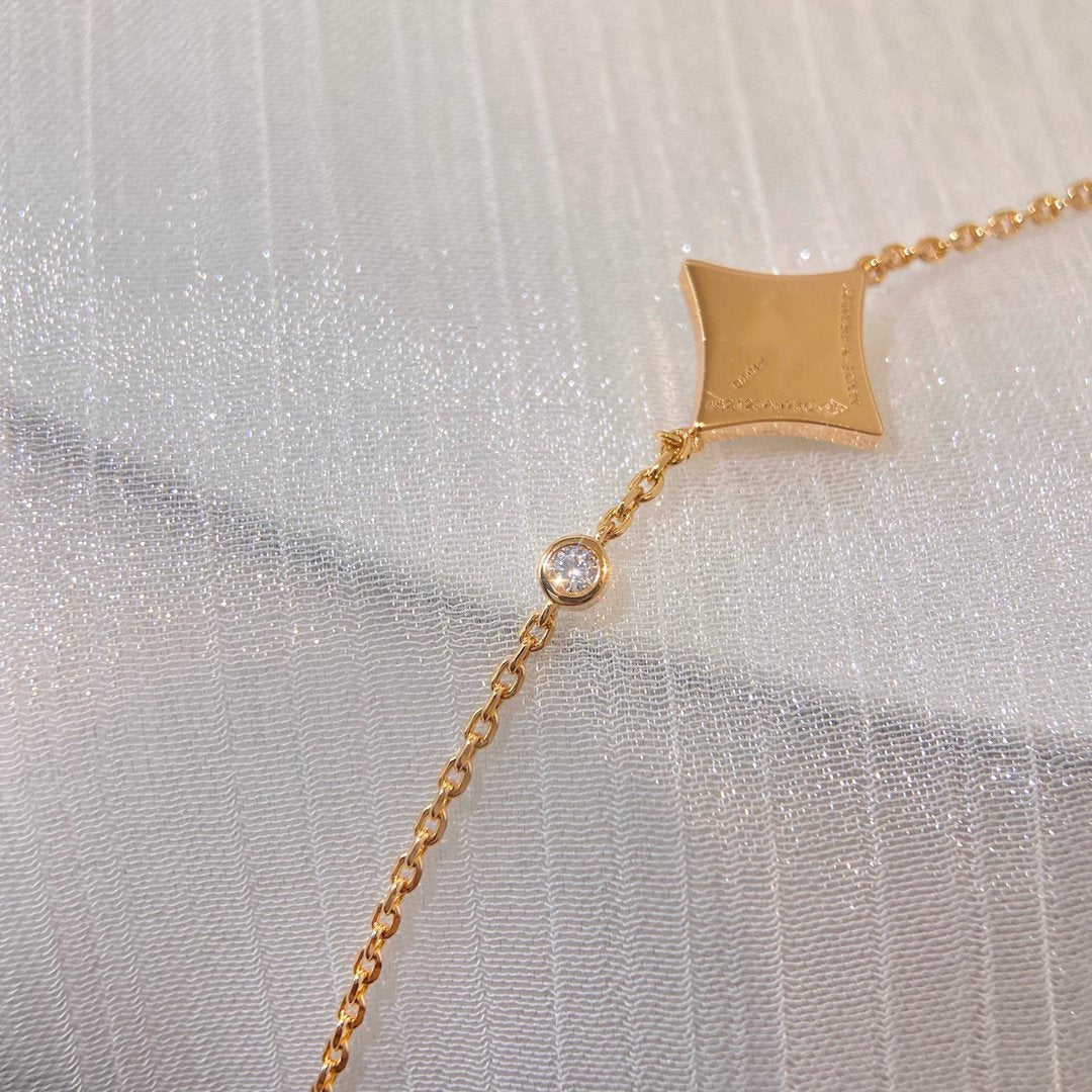 [Angela Jewellery]COLOR STAR CARNELIAN PINK GOLD DIAMOND BRACELET