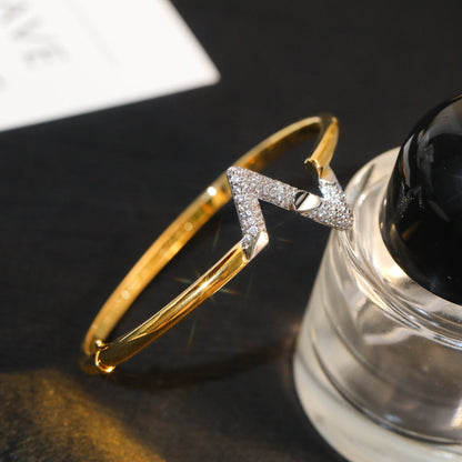 [Angela Jewellery]VOLTE UPSITE DOWN GOLD DIAMOND BRACELET