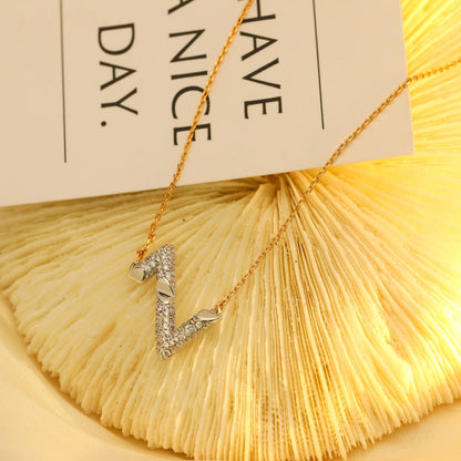 [Angela Jewellery]VOLT SILVER DIAMOND PEDANT NECKLACE