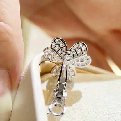 [Angela Jewellery]CLOVER COMOS DIAMOND EARRINGS SILVER