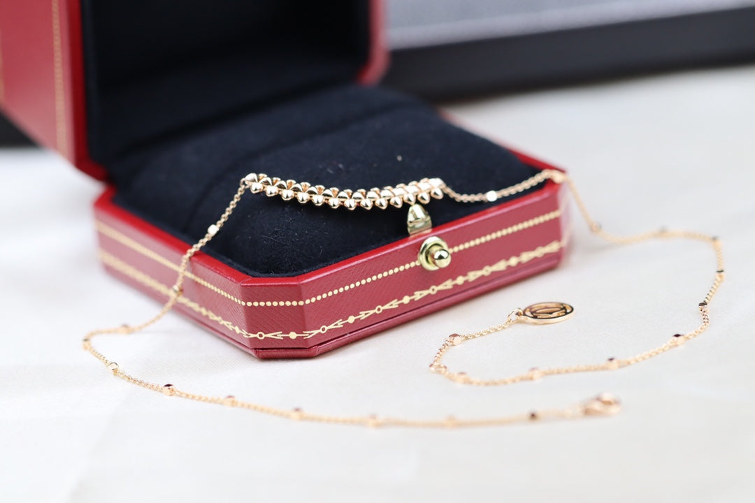[Angela Jewellery]CLASH PINK GOLD NECKLACE