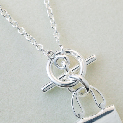 [Angela Jewellery]POP H PEDANT SILVER NECKLACE