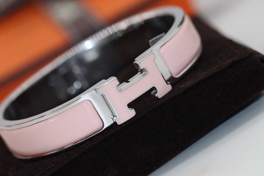 [Angela Jewellery]H BRACELET 12MM PINK
