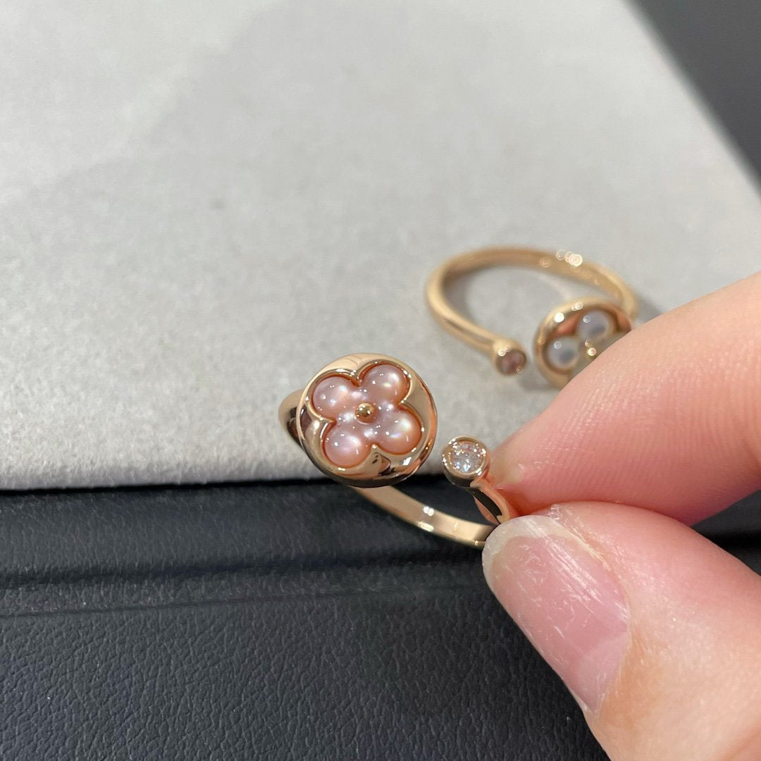 [Angela Jewellery]SUN 1 DIAMOND PINK MOP RING