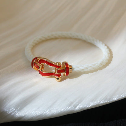 [Angela Jewellery]FORCE 10 WHITE TEXTILE DIAMOND PAVED