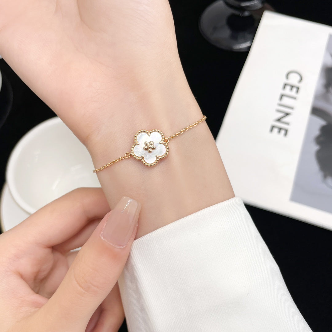 [Angela Jewellery]LUCKY SPRING ROSE GOLD MOP BRACELET