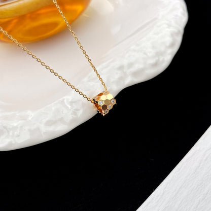 [Angela Jewellery]BEE MINI PEDANT DIAMOND NECKLACE