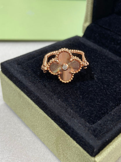 [Angela Jewellery]CLOVER RIVERSIBLE ROSE GOLD RING